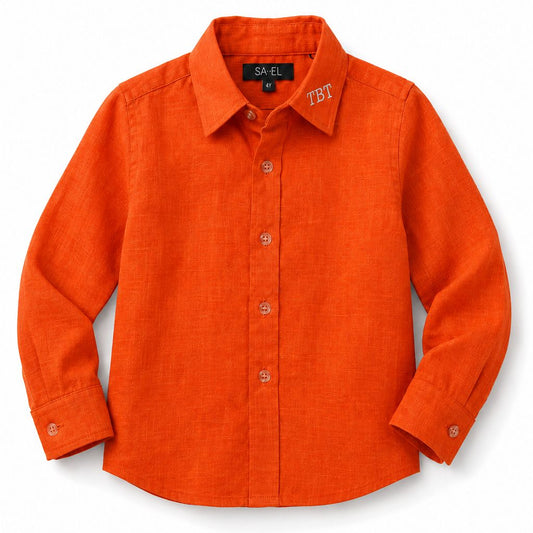 Kids Orange Linen