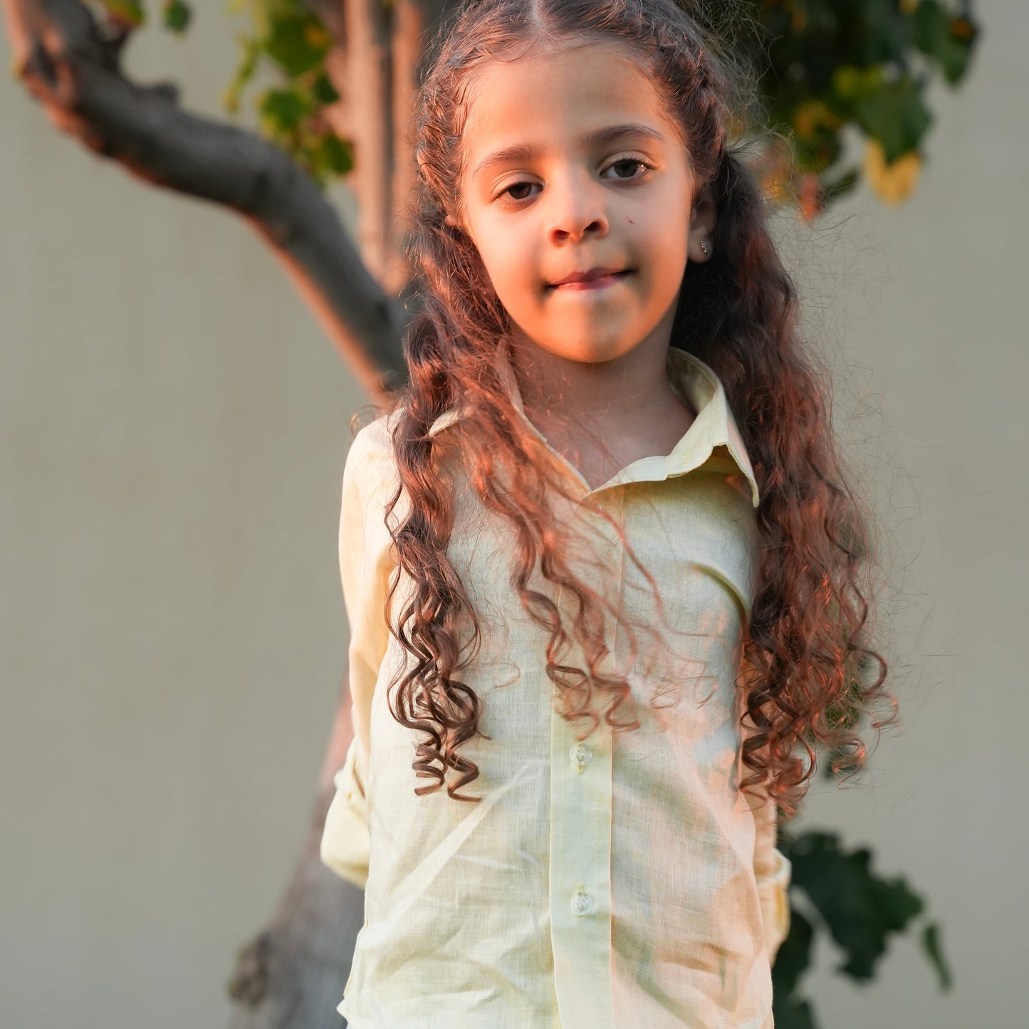 Kids Yellow Linen