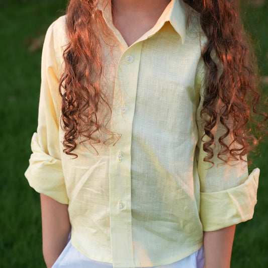 Kids Yellow Linen